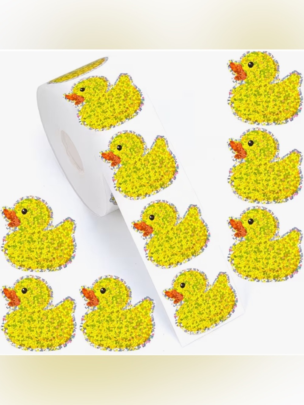 Holographic Glitter Sticker Rolls of 100 - Choose 1 - Picture 4 of 10